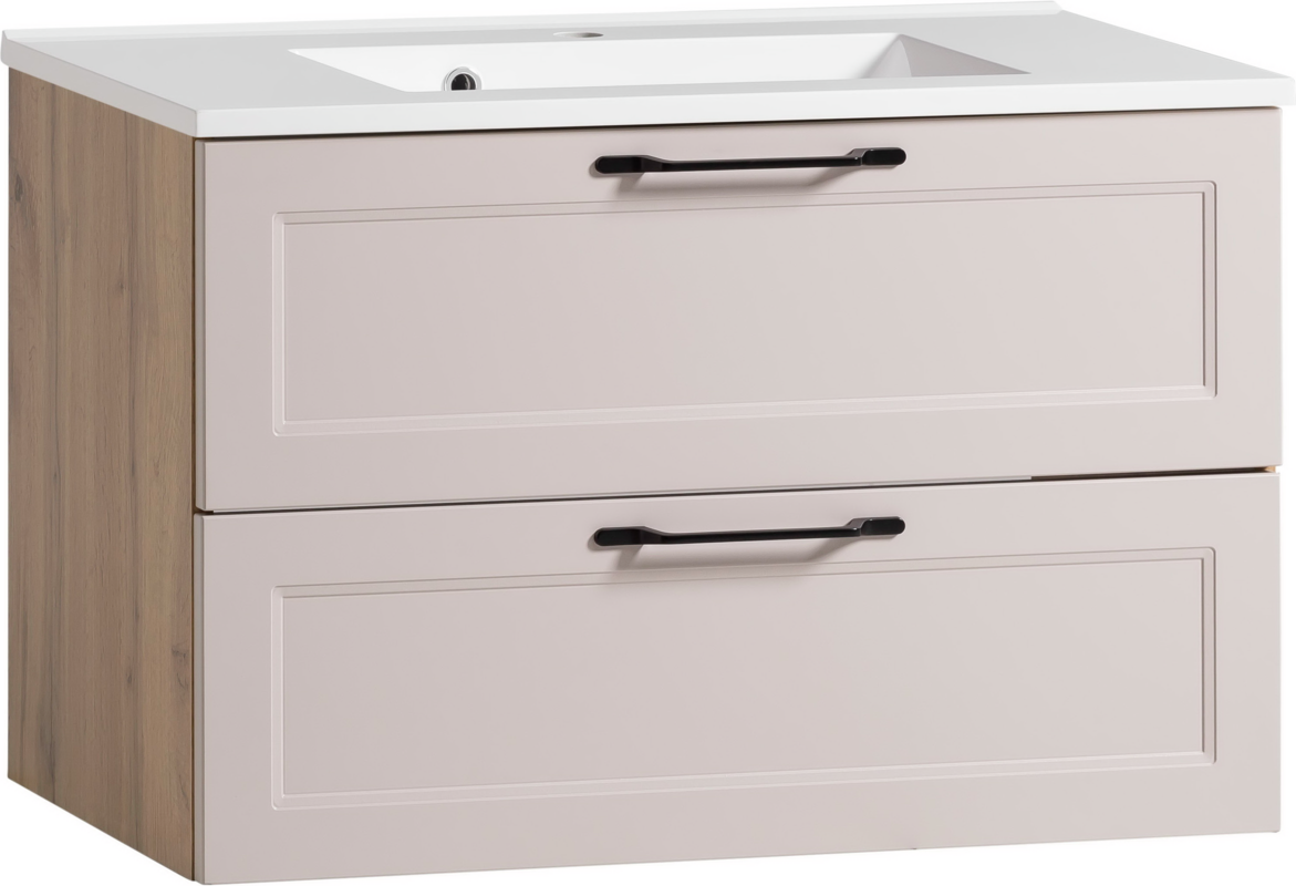 XORA Waschtisch-Set MERAN, Kaschmir, Holznachbildung