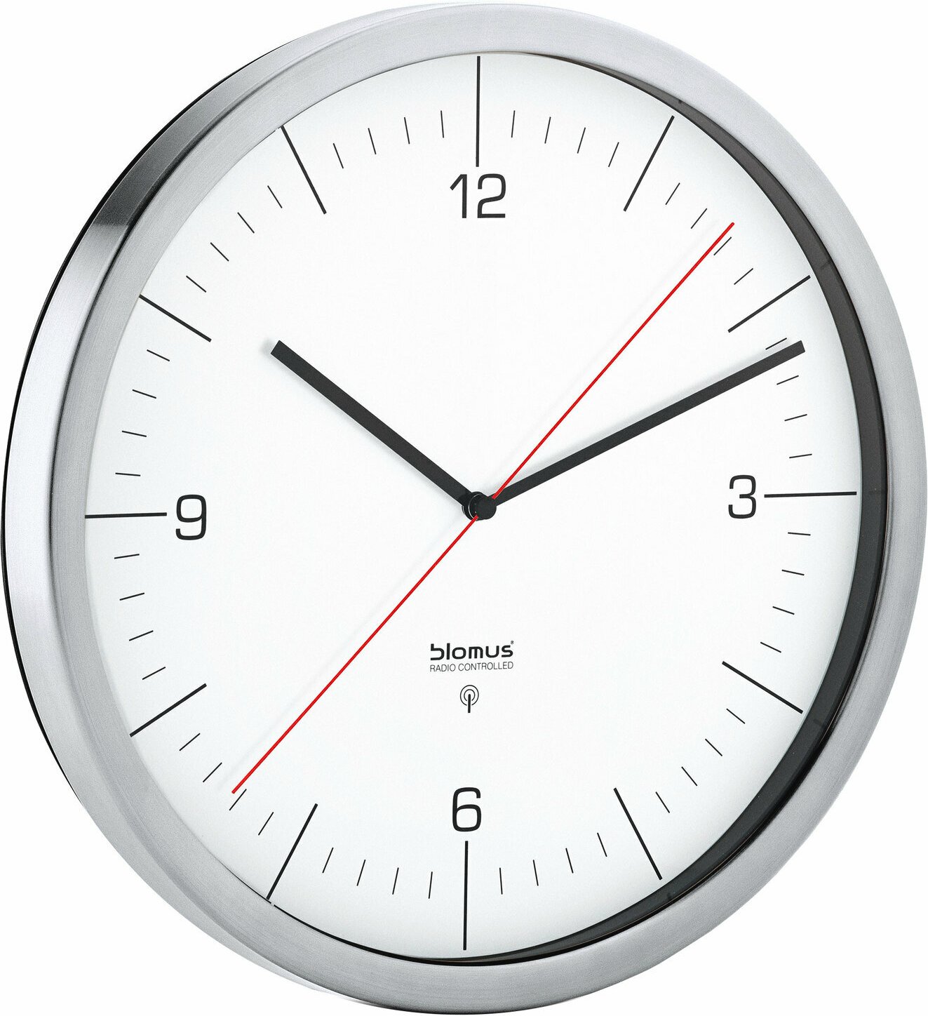 blomus Funkuhr CRONO, Edelstahl