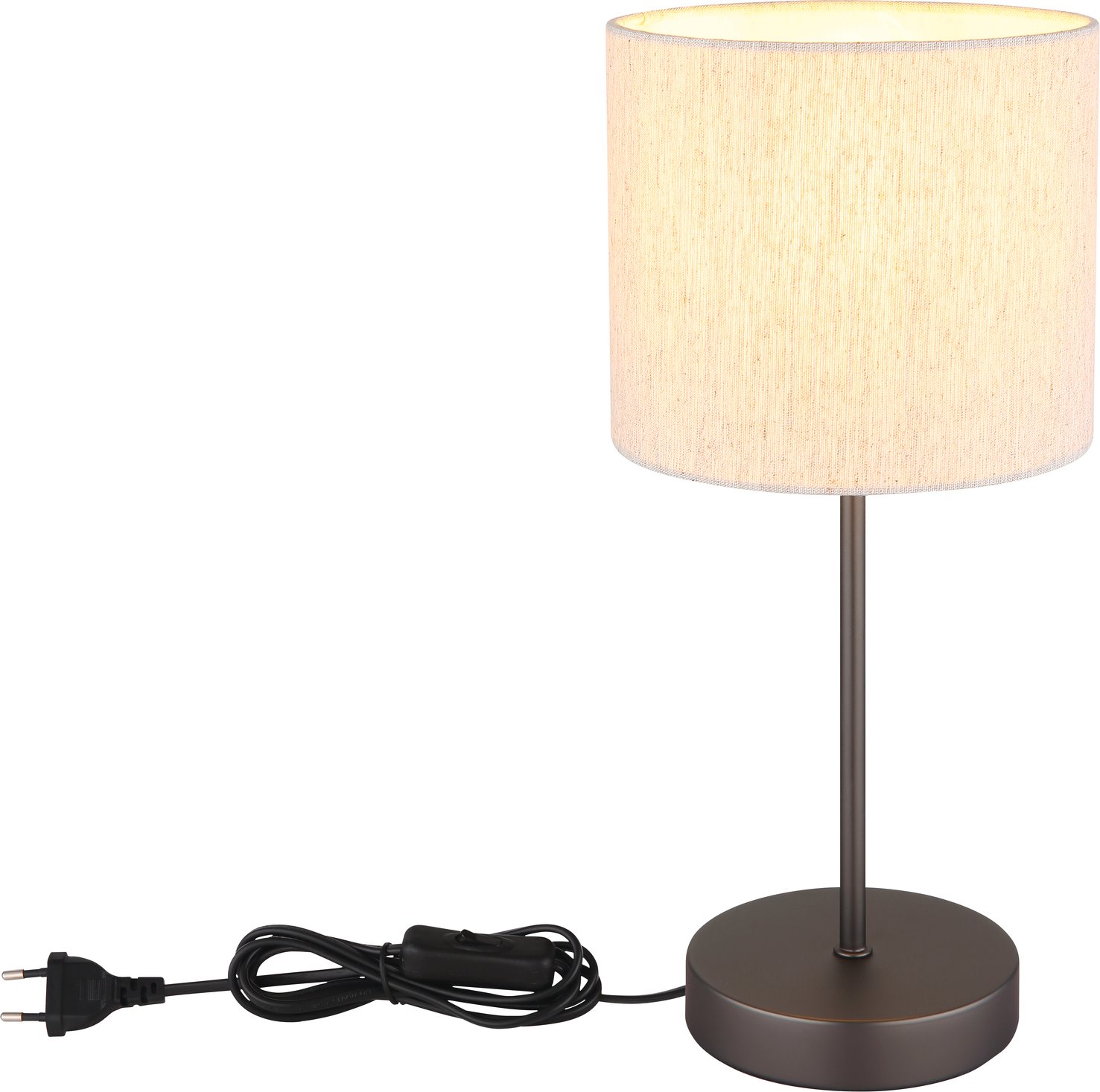 NOWA Tischleuchte THEA, Leinen