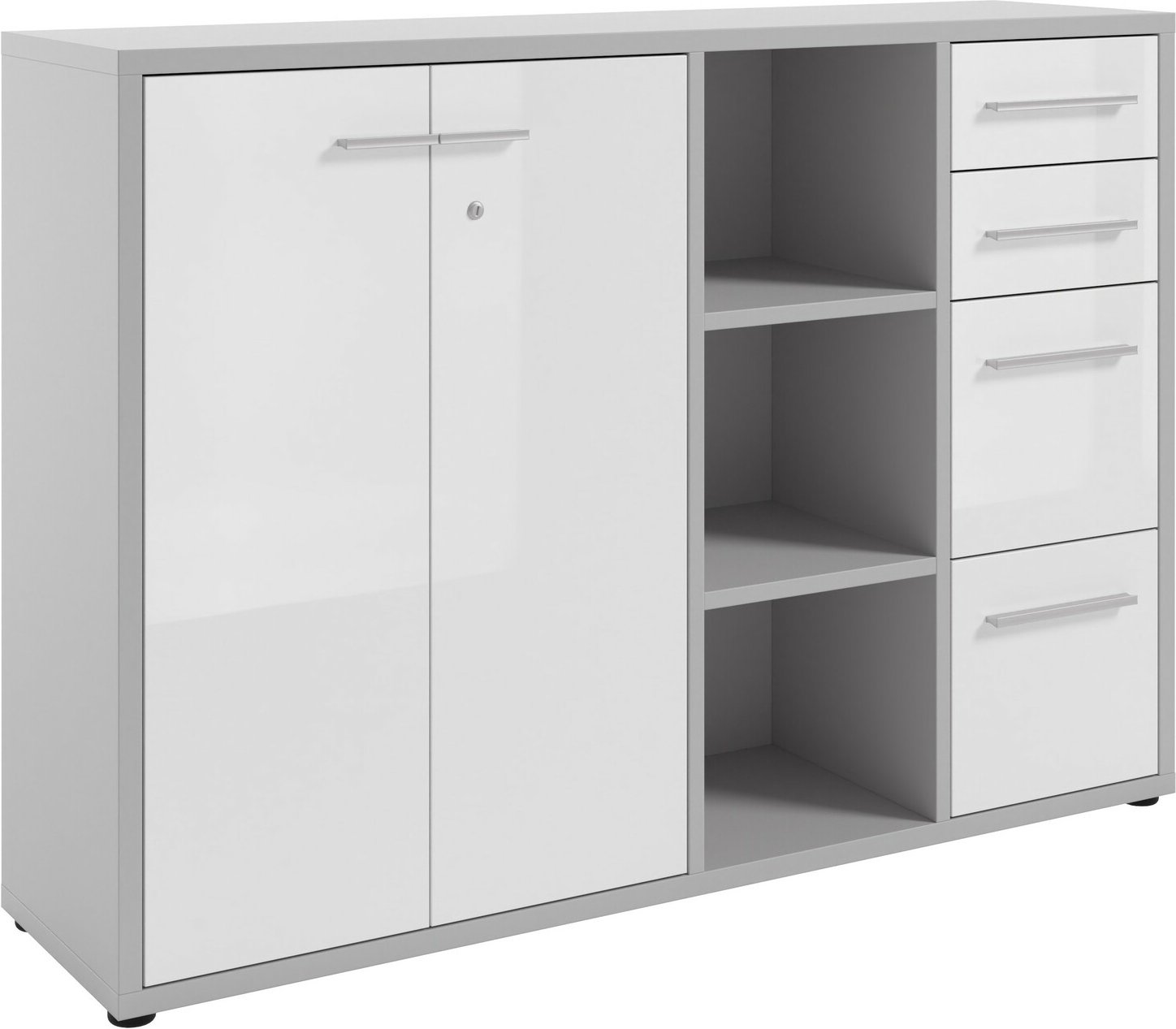 Thumbnail - Manjana Aktenschrank -Glas- TEXAS, Holz