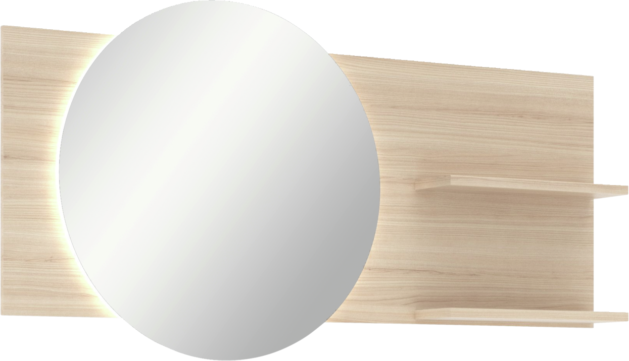 Voleo Spiegel mit Paneel INA, Holznachbildung