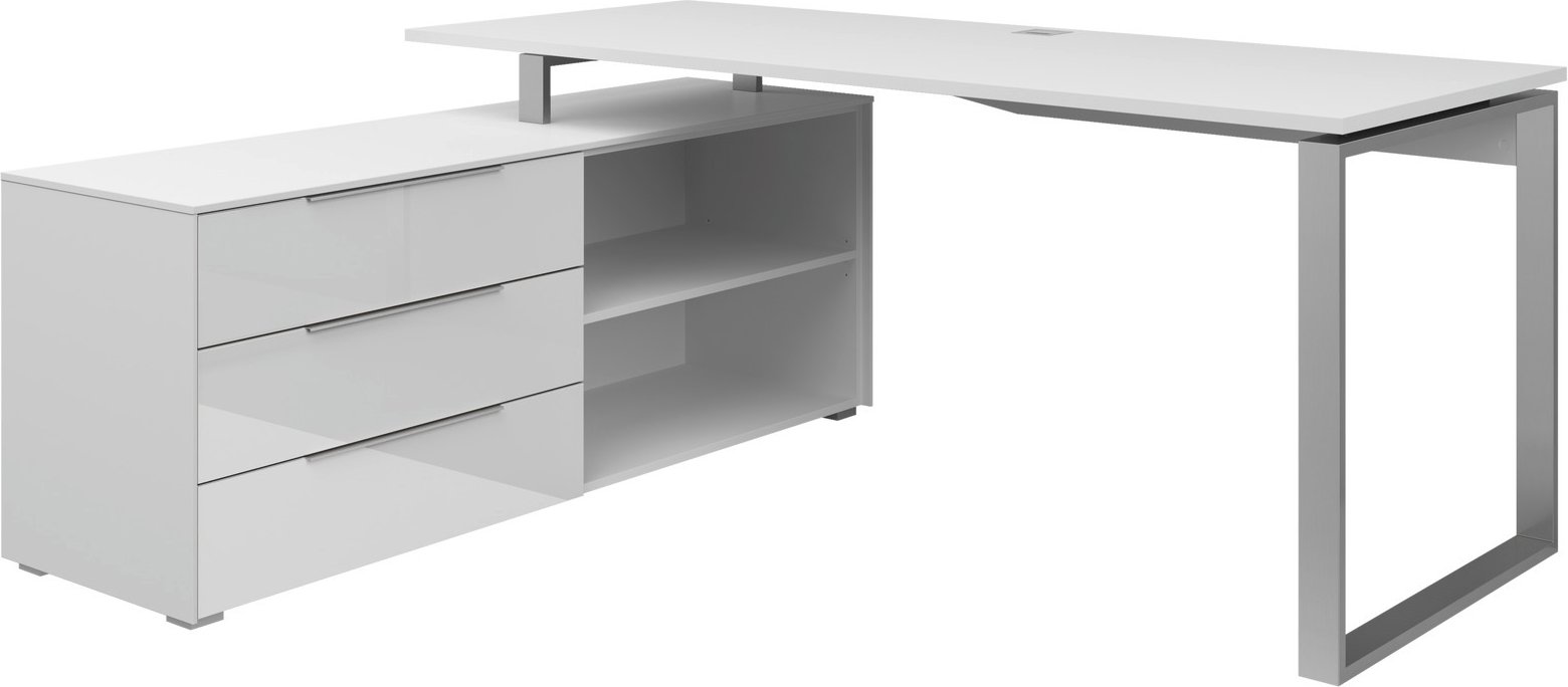 Thumbnail - Voleo Eckschreibtisch NEVADA, Holznachbildung