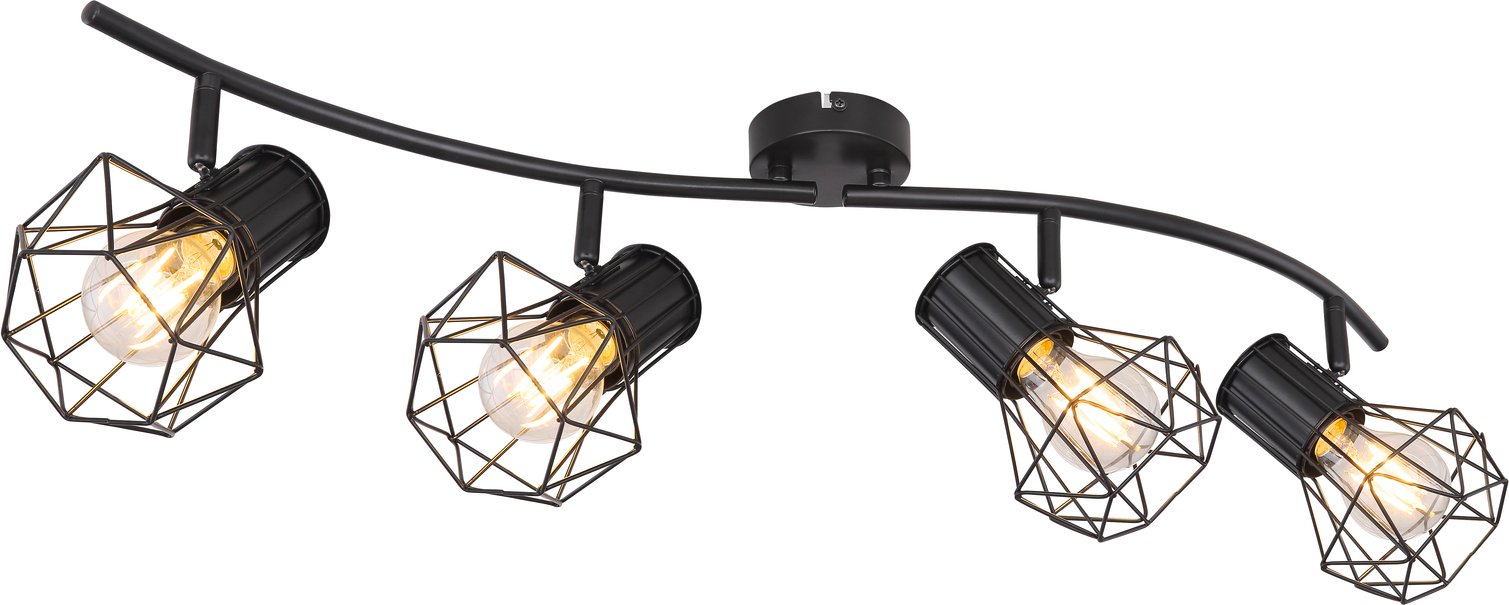 Globo Lighting Stahler 4-flg. PRISKA, Metall