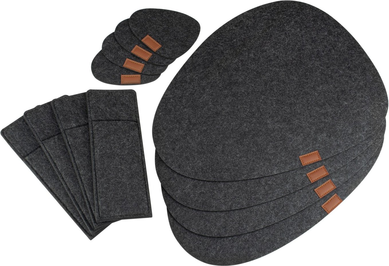 Justinus Tischset 12-tlg., Filz