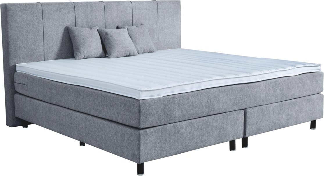 Moderano Boxspringbett MAXI, dunkelgrau, Stoff
