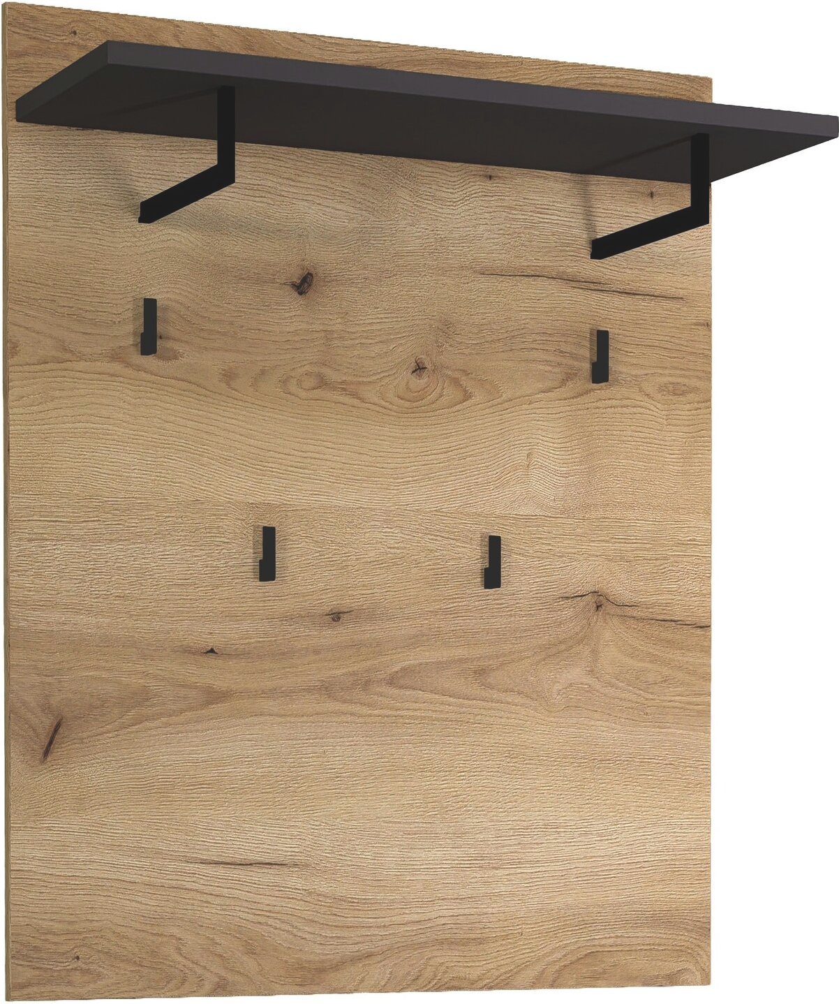 XORA Garderobenpaneel FARGO, eiche/graphit, Holznachbildung