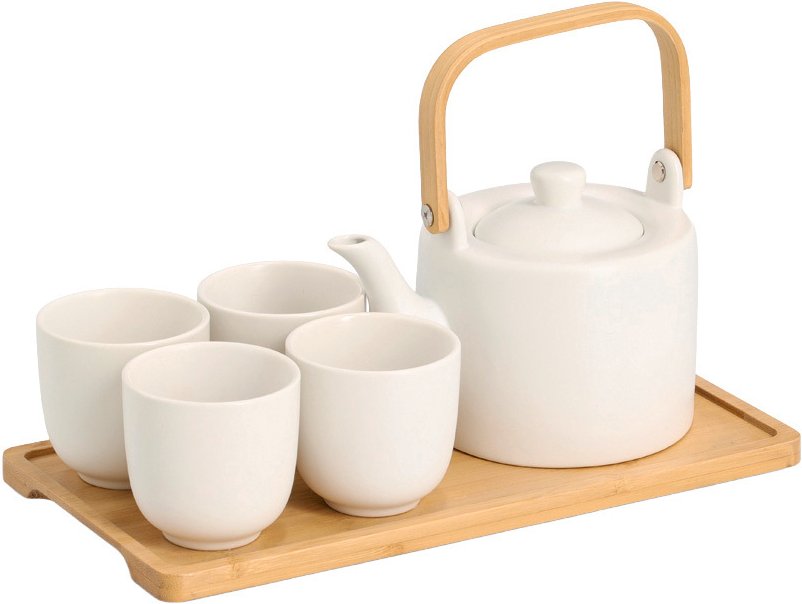 Thumbnail - Zeller Present Tee-Set 6-tlg., Steingut