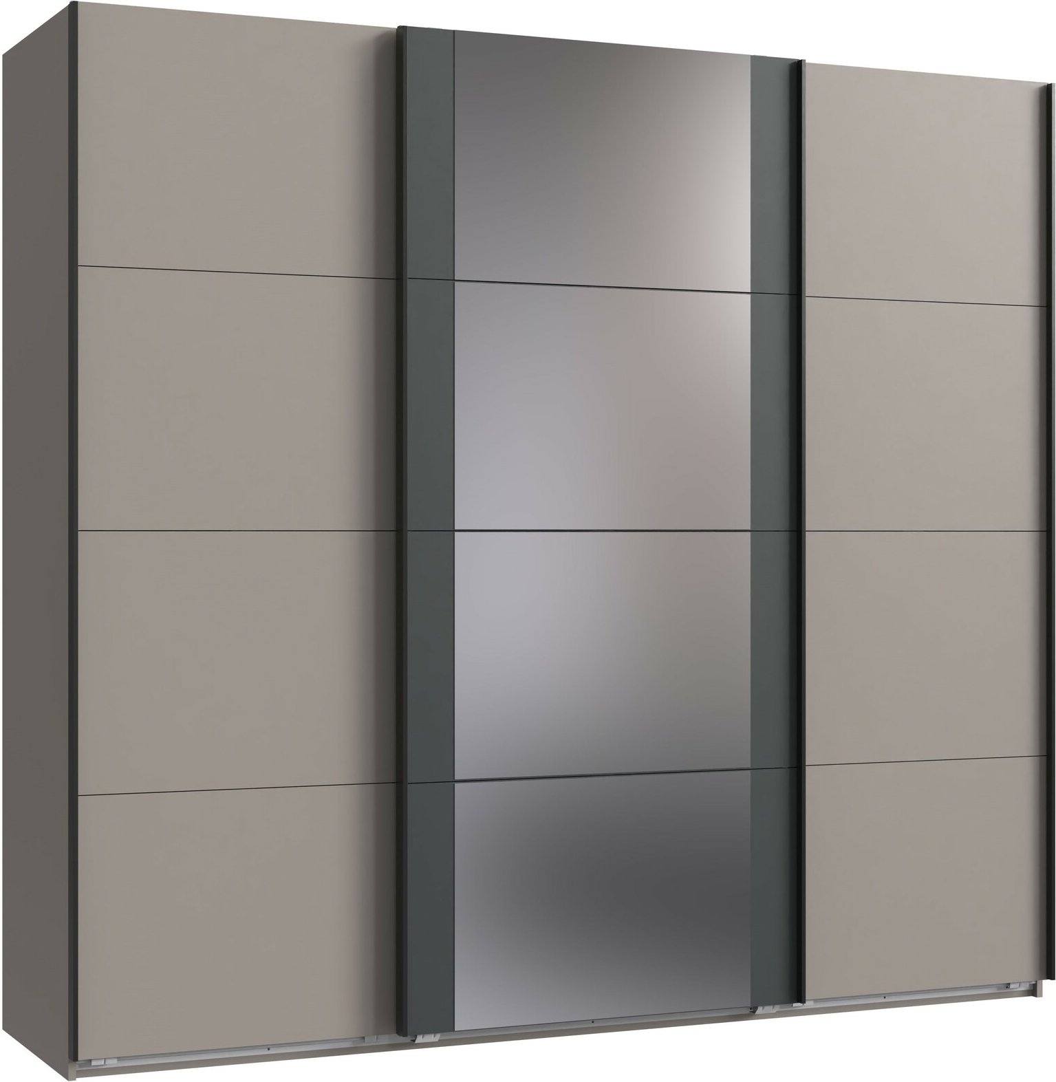 Thumbnail - Z2 Schwebetürenschrank 3-trg. BERN, Holznachbildung