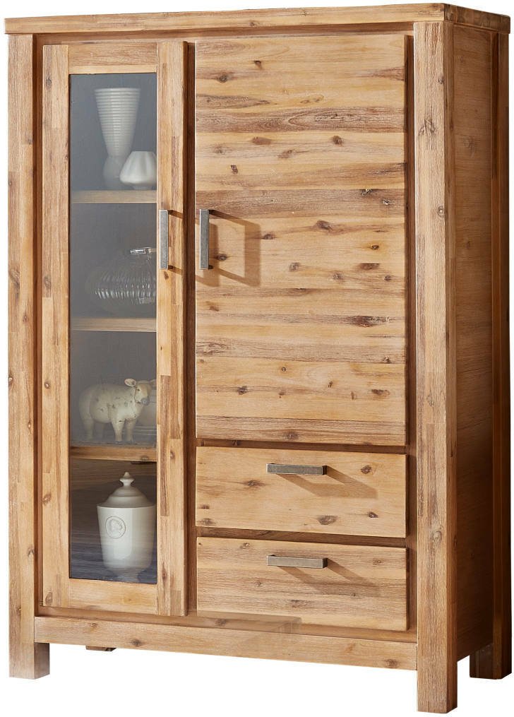 Landscape Highboard-Vitrine TUNIS, Teilmassiv