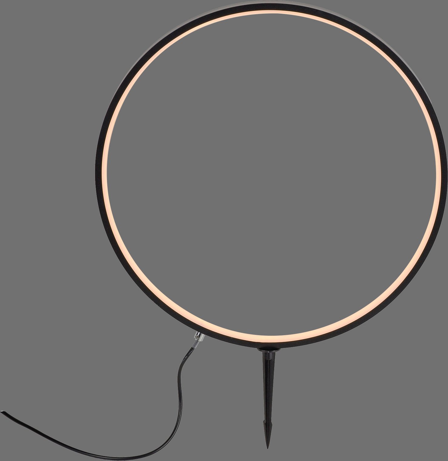 Just Light Erdspießleuchte ZIRKULU, Aluminium