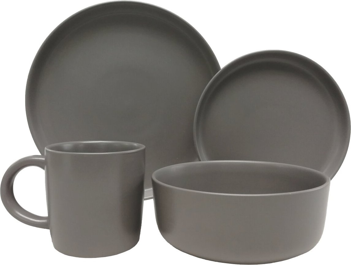 Novel Kombiservice 16-tlg. Salerno grau, Keramik