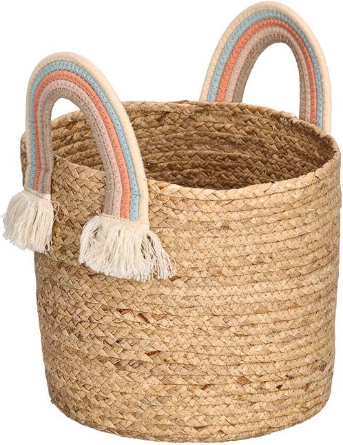 Zeller Present Aufbewahrungskorb "Rainbow", Baumwolle