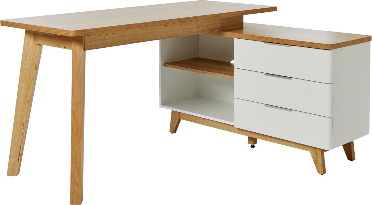 Jahnke Eckschreibtisch LIBRE, Holznachbildung