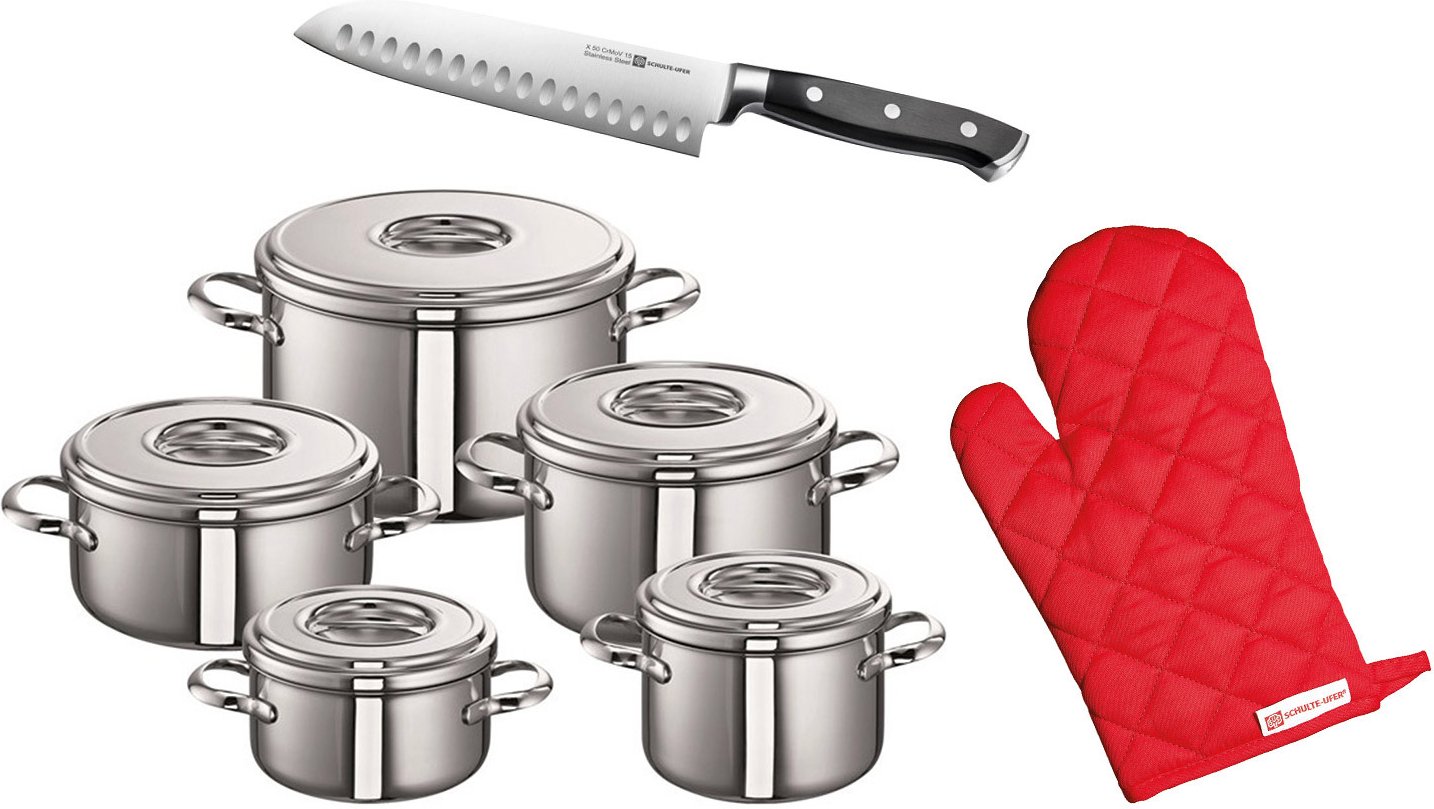 Schulte-Ufer Topfset 7-tlg. ROMANA I, Edelstahl