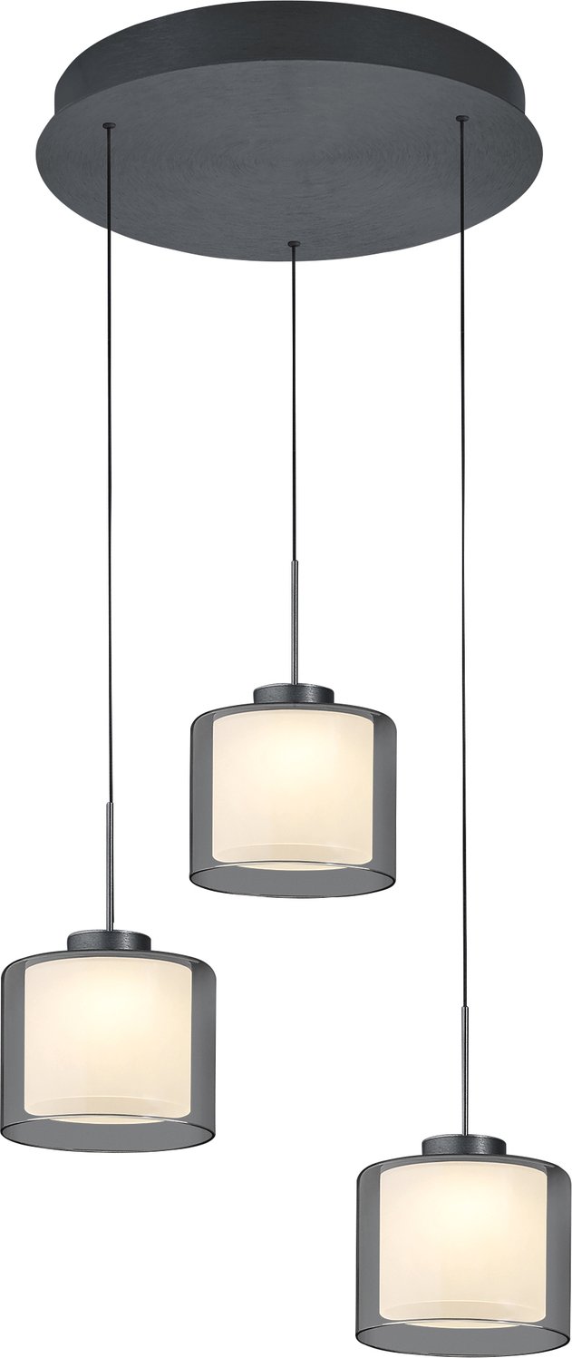 Hell LED-Pendelleuchte KLARA, Eisen