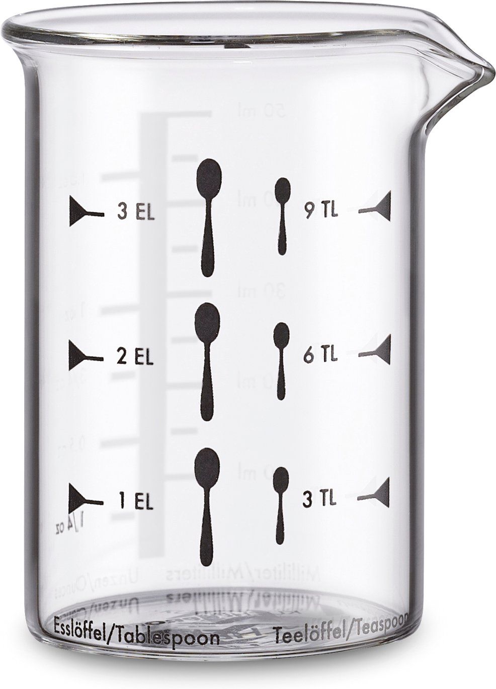 KÜCHENPROFI Messbecher, Glas