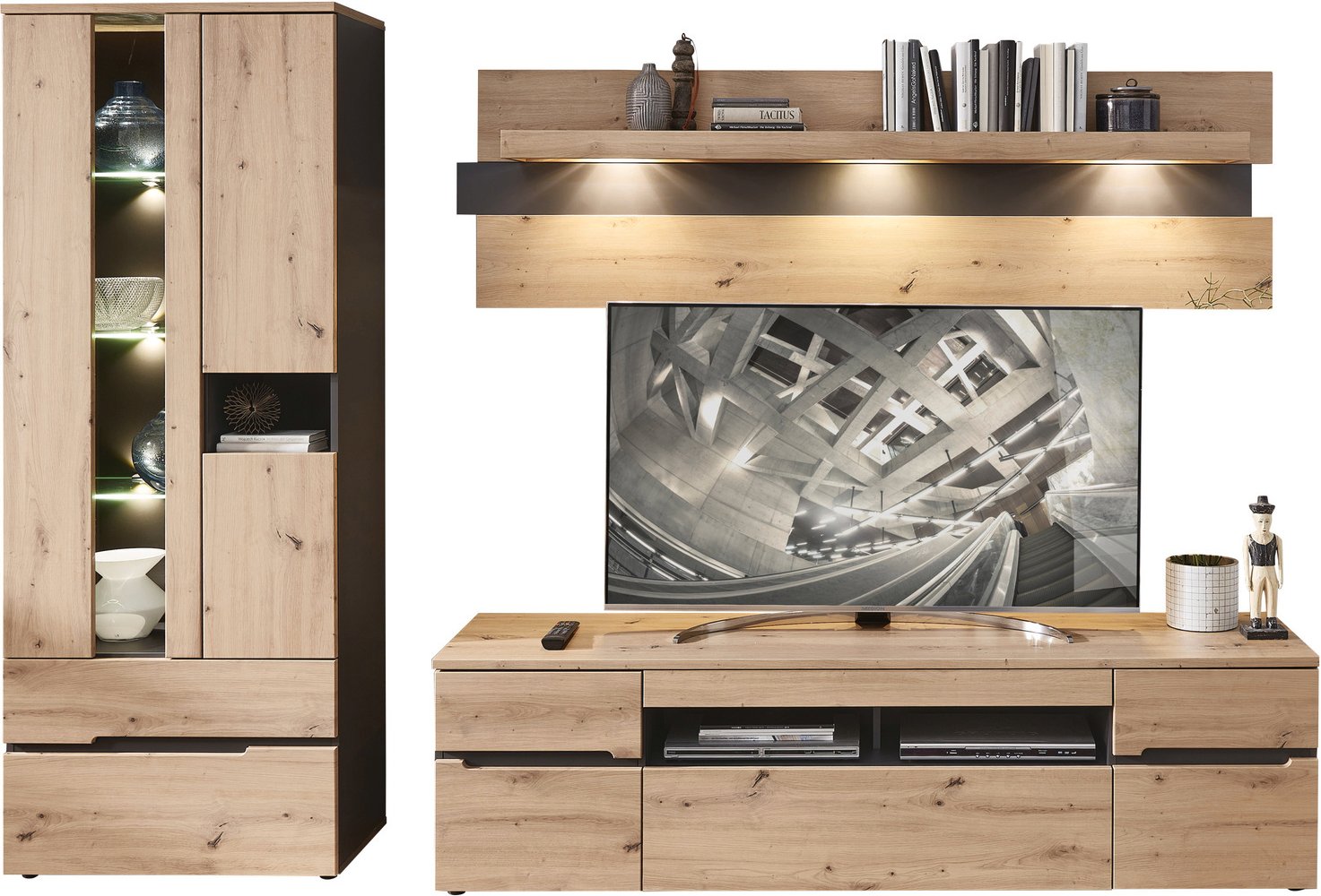Z2 Wohnwand MEMPHIS, Holznachbildung