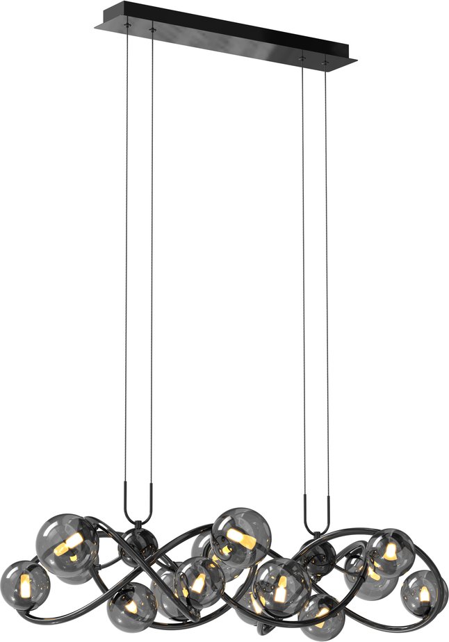 WOFI Leuchten Pendelleuchte Nancy NANCY, Eisen