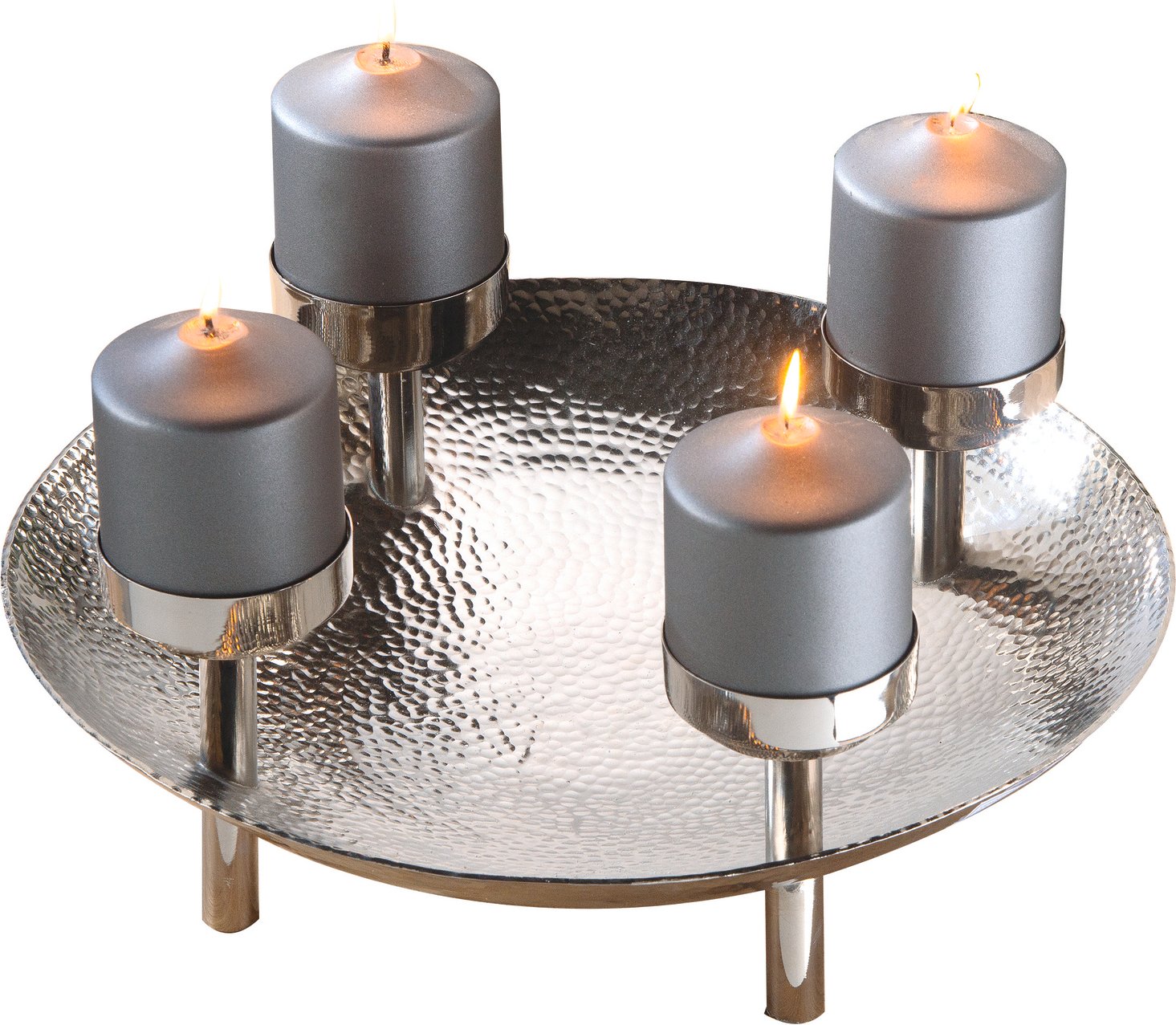 Fink Dekokranz 4- flg. Ø45cm, Edelstahl