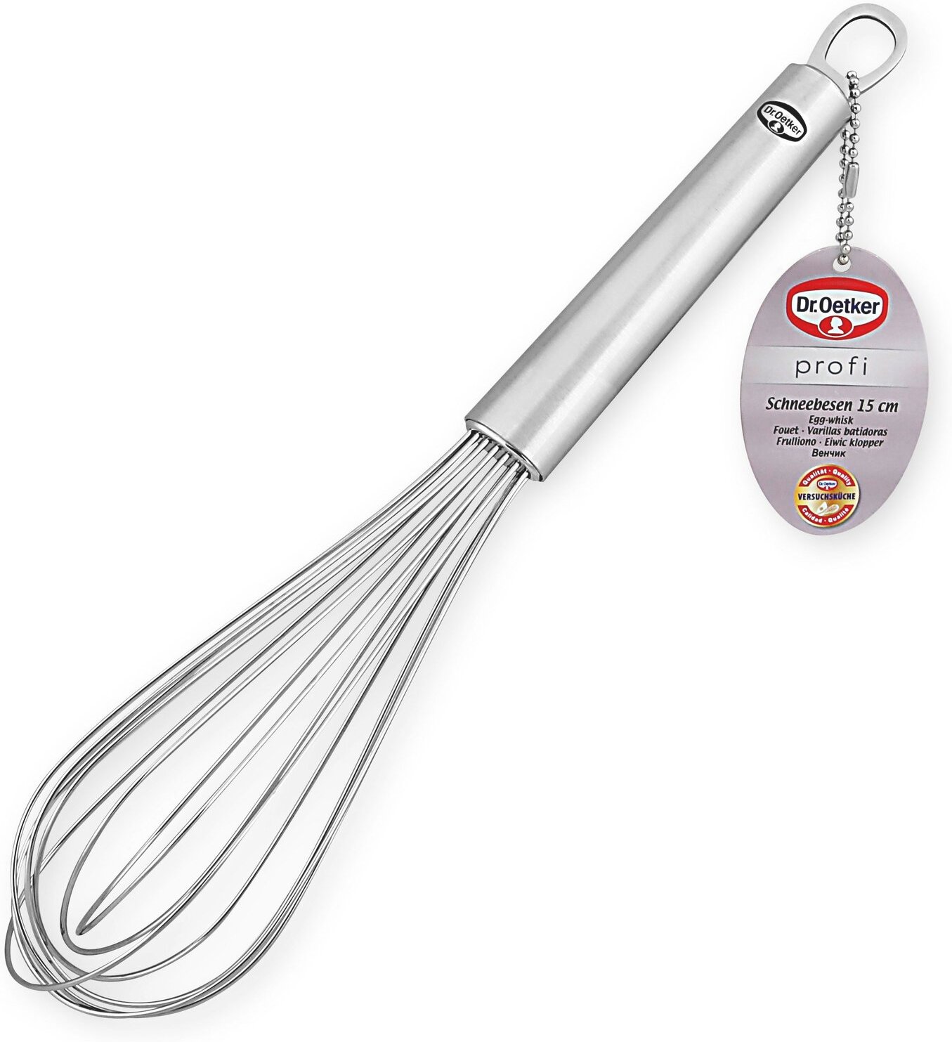 Dr. Oetker Schneebesen PROFI, silber, Edelstahl
