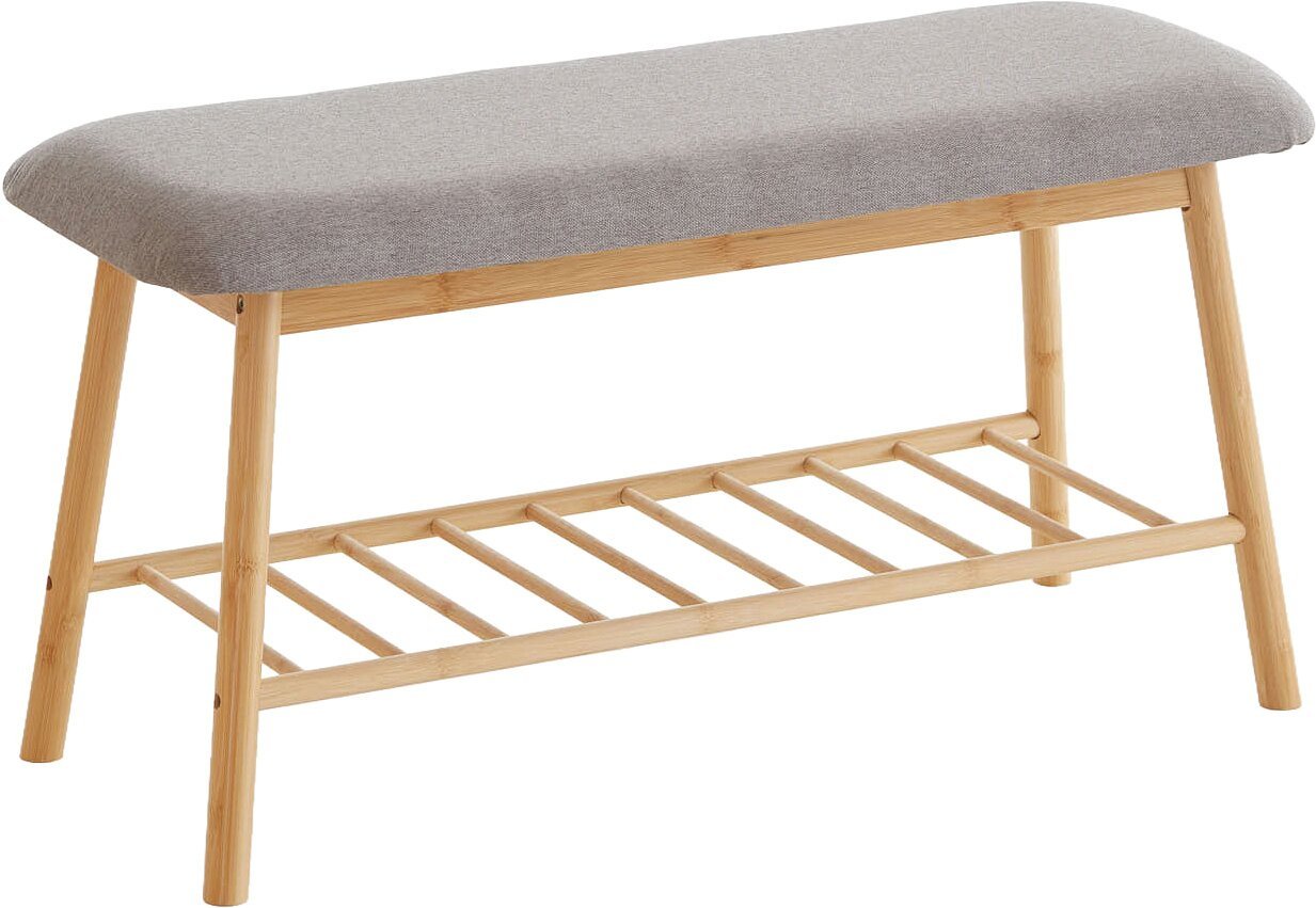 MID.YOU Sitzbank SMALL, braungrau, Holznachbildung