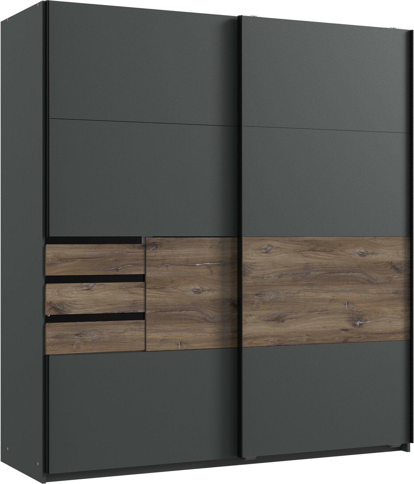 Z2 Schwebetürenschrank 2trg. BAMBERG, Holznachbildung