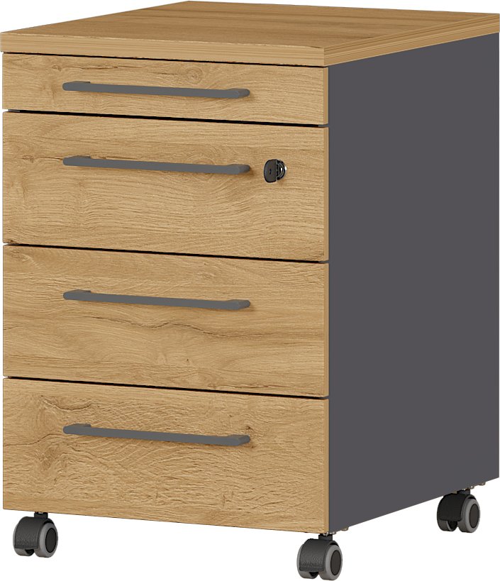 MID.YOU Rollcontainer AGENDA HOME, Holznachbildung