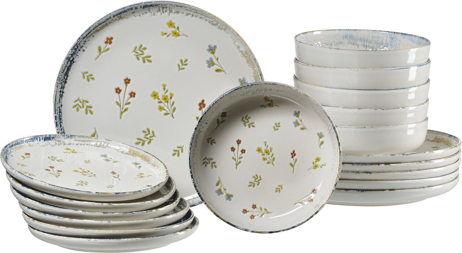 Ritzenhoff & Breker Tellerset 18-tlg. VIOLA, multicolour,...
