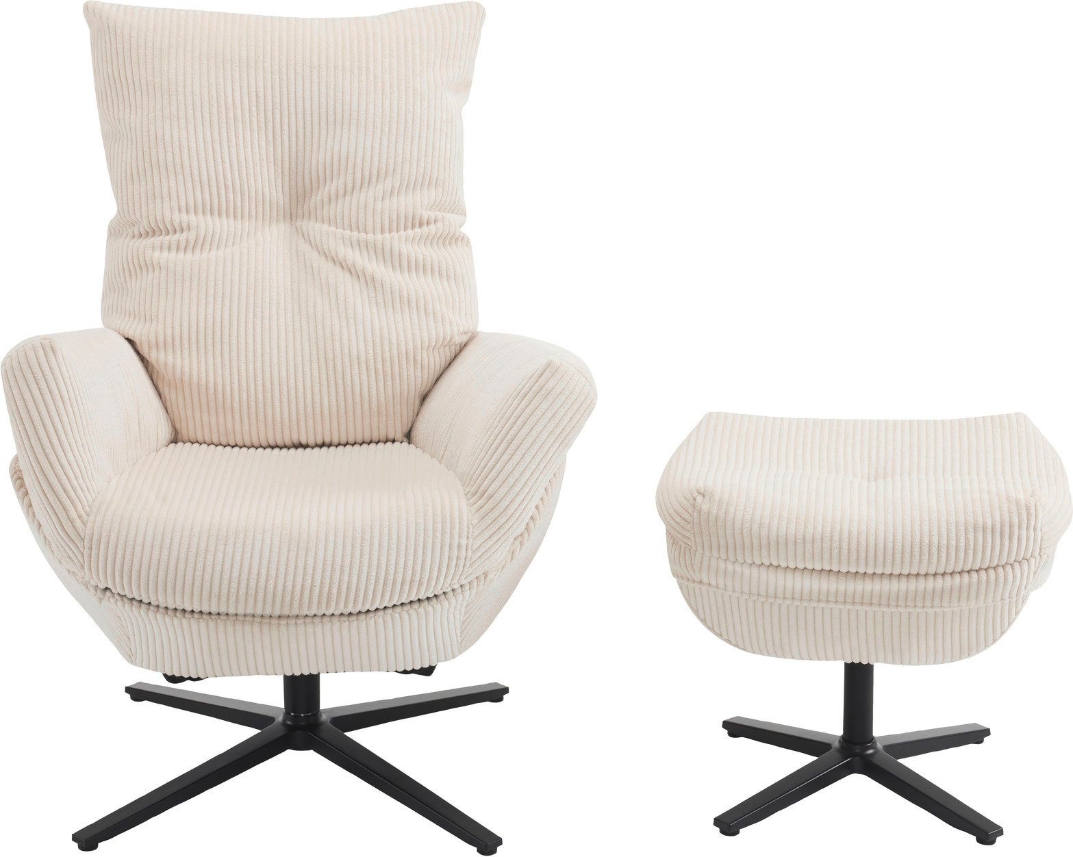 Z2 Relaxsessel inkl. Hocker WILSON, Cord