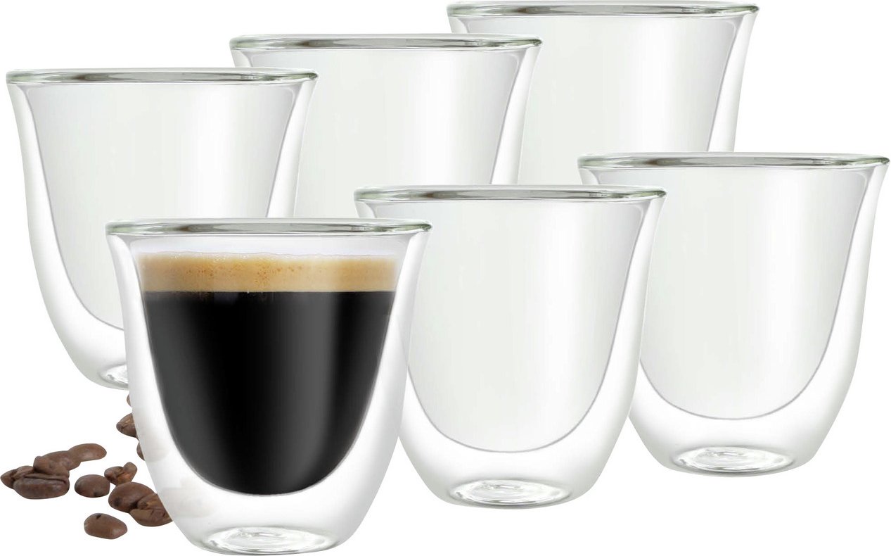 Moritz & Barista Napoli Thermo-Espressogläser 6-tlg., Glas