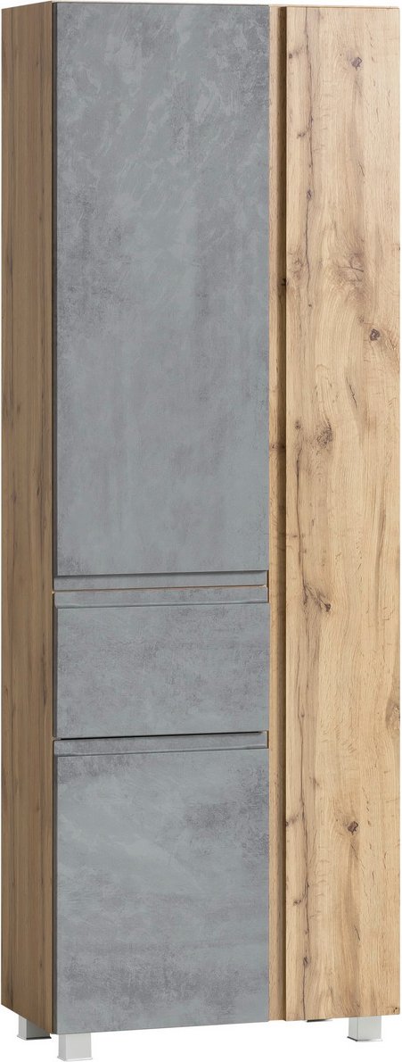 XORA Hochschrank VARESE, beton, Holznachbildung