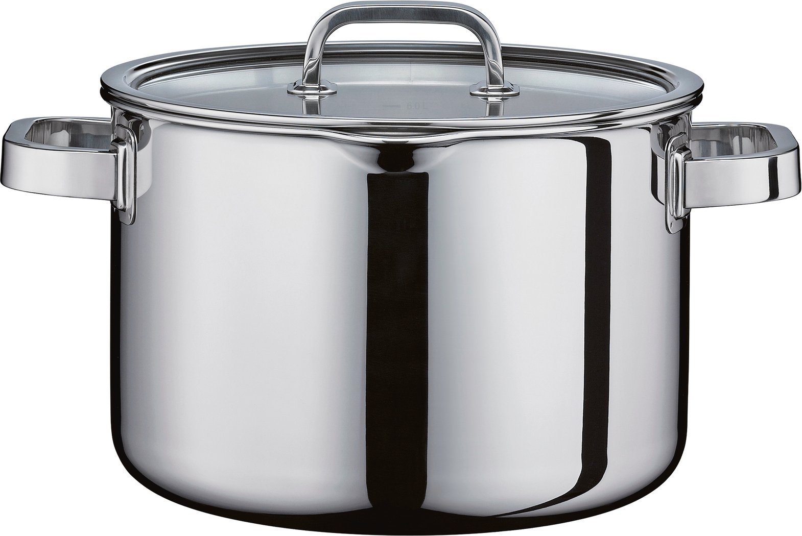 Spring Kochtopf hoch mit Glasdeckel FINESSE, Edelstahl