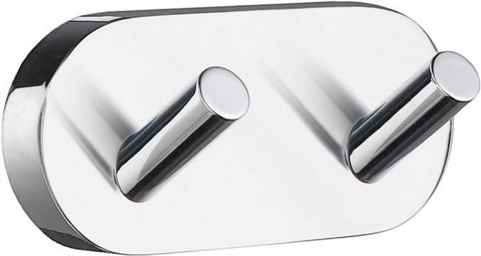 Smedbo Doppelter Badetuchhaken Home, Messing verchromt