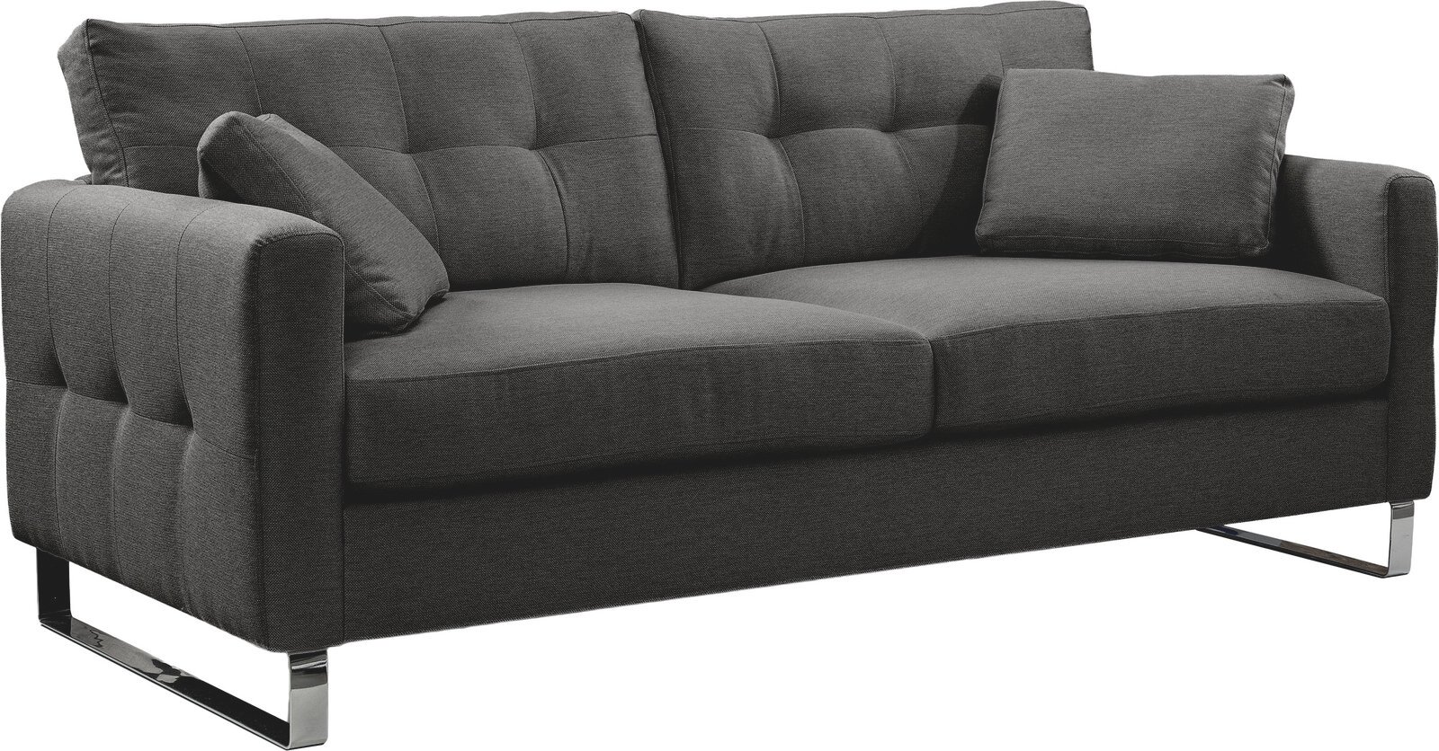 MID.YOU Sofa 2,5 Sitzer HERA, grau, Polyester