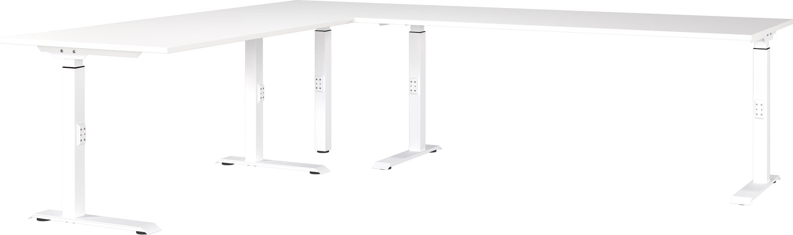 MID.YOU Eckschreibtisch MAILAND, Holznachbildung