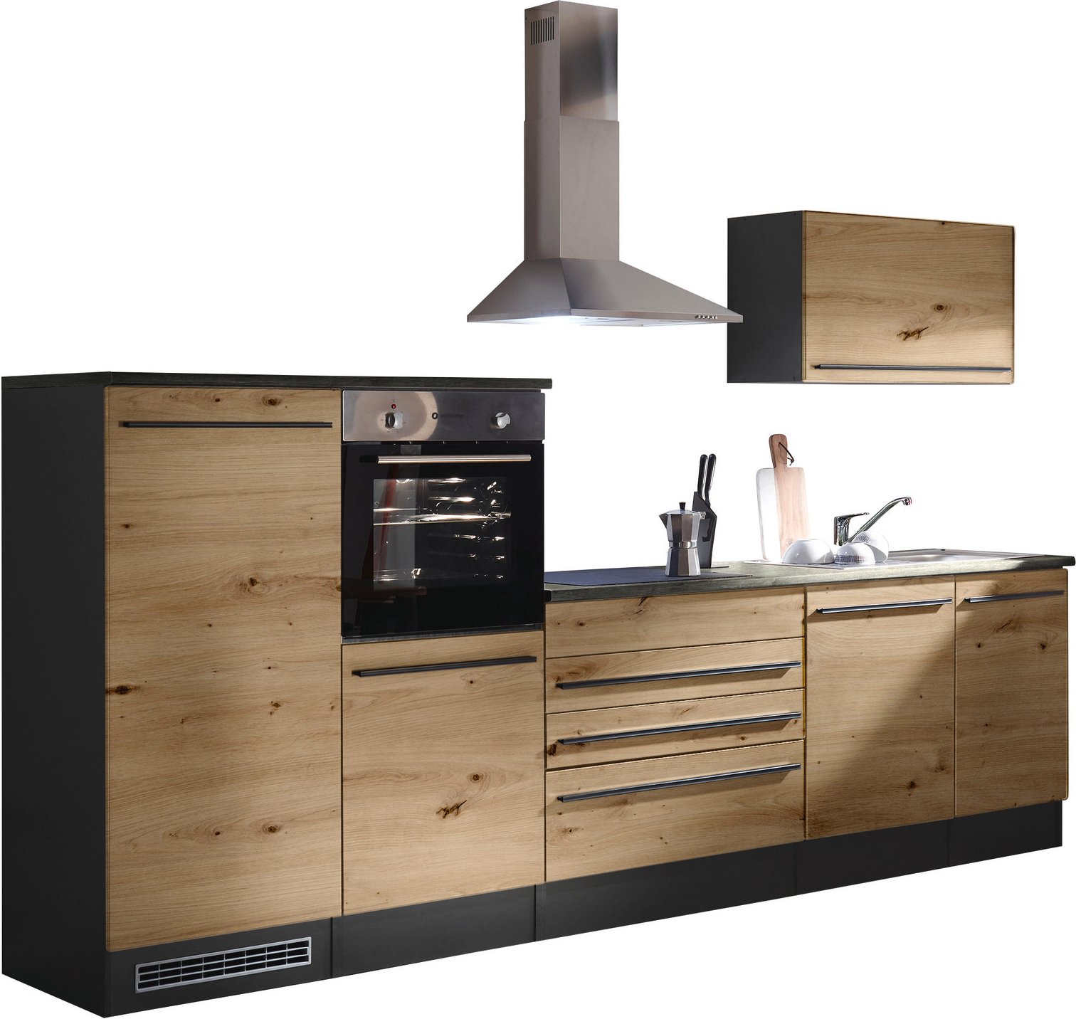Yourkitchen Küchenblock 320 JAZZ, Holznachbildung