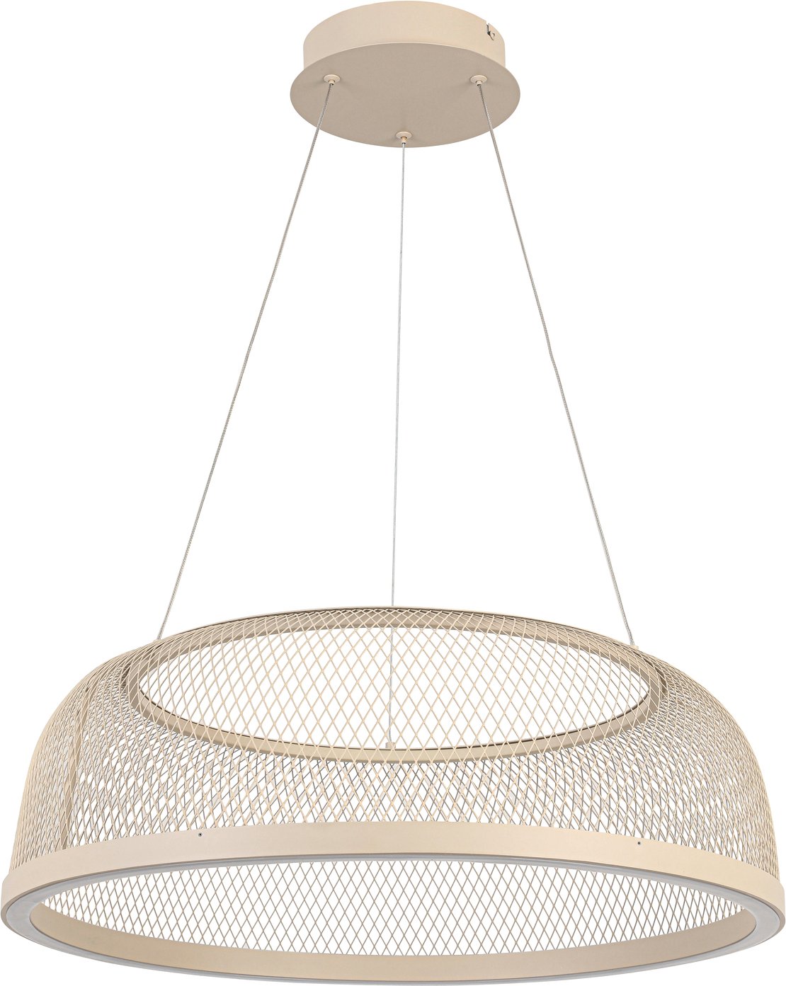 Novel LED-Hängeleuchte, braungrau, Metall