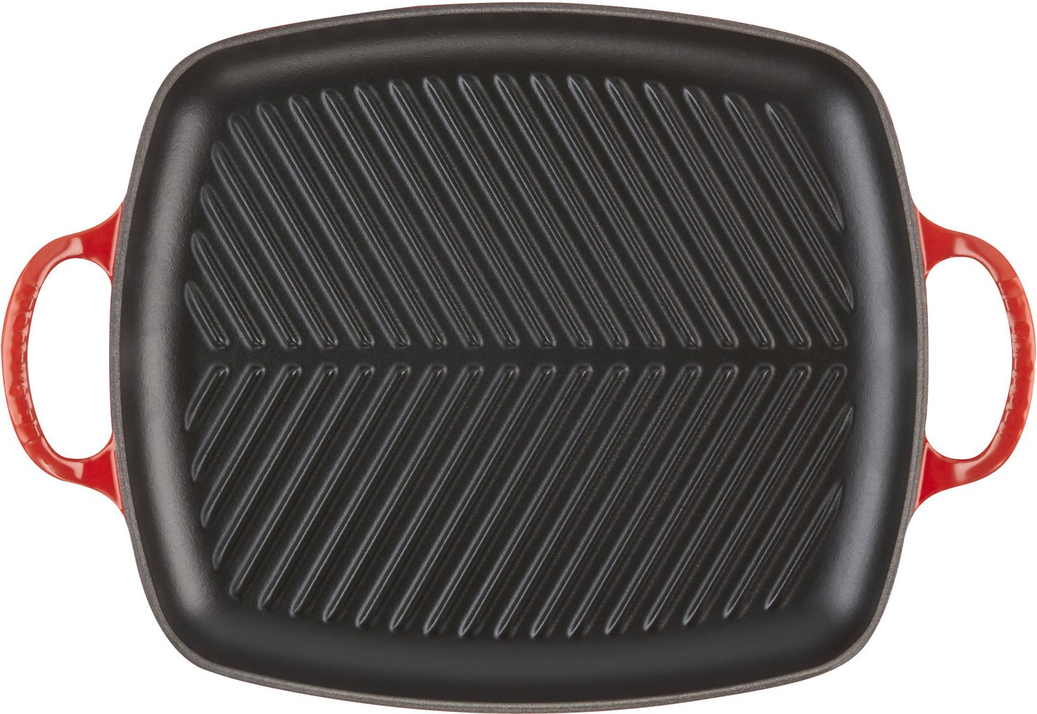 LE CREUSET Grillplatte 30x27cm Kirschrot, Gusseisen
