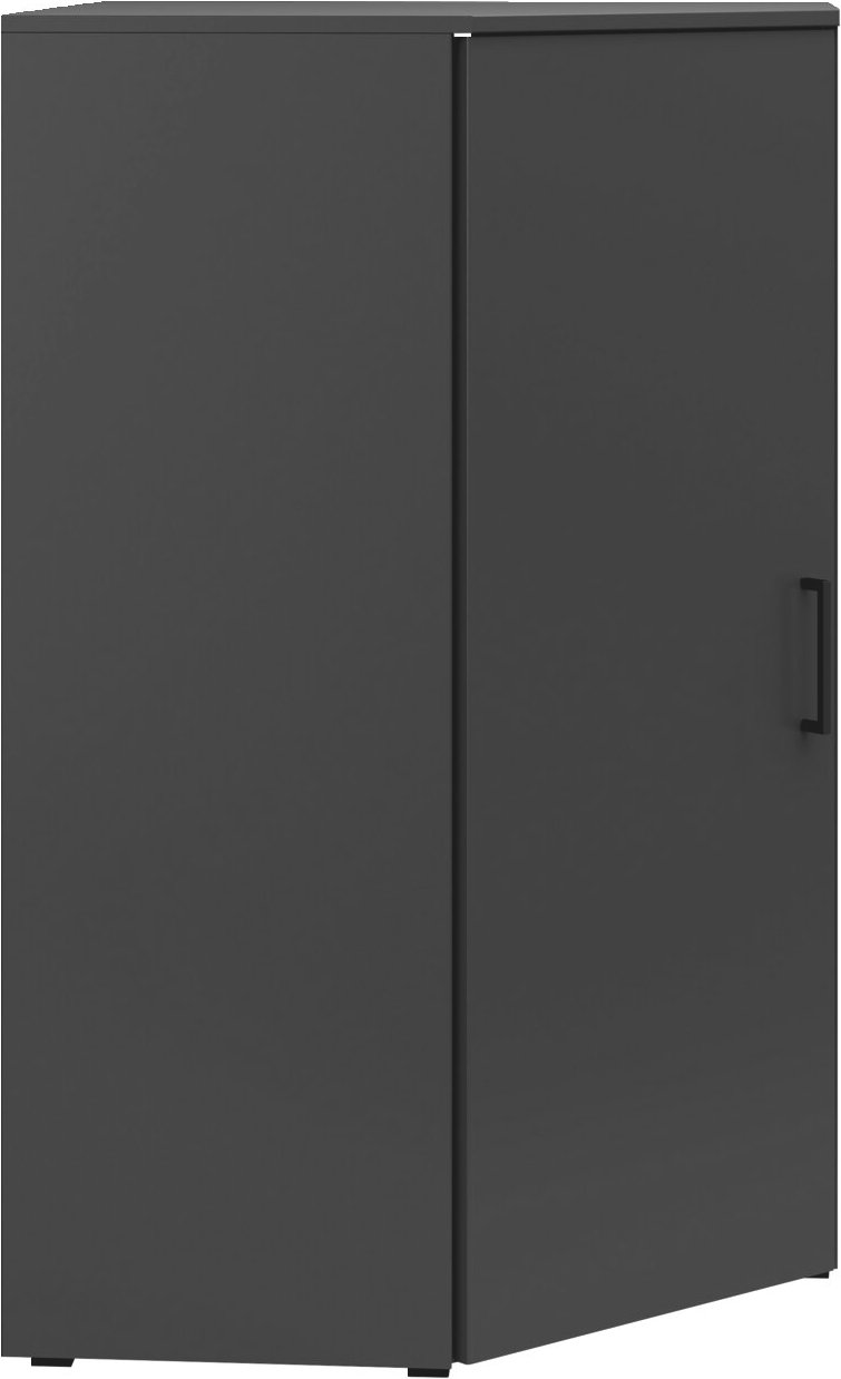 Carryhome Eckkommode MULTISTAURAUM, Graphit, Holznachbildung