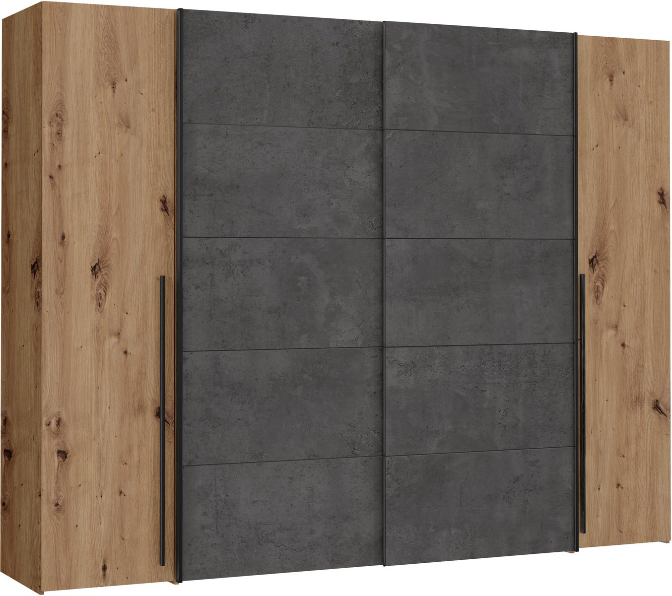 Z2 Dreh-/Schwebetürenschrank NARAGO, Holznachbildung