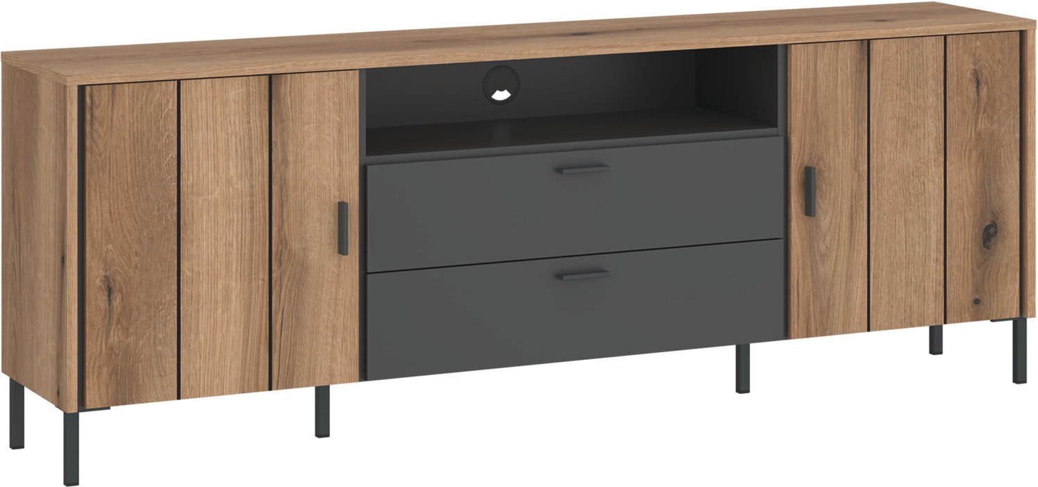 Z2 TV-Lowboard SHIRLEY, eiche, Holznachbildung