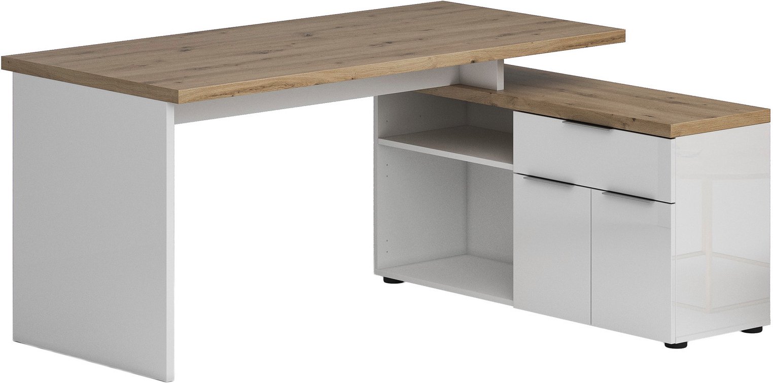 XORA Eckschreibtisch IDEA-OFFICE, Holznachbildung