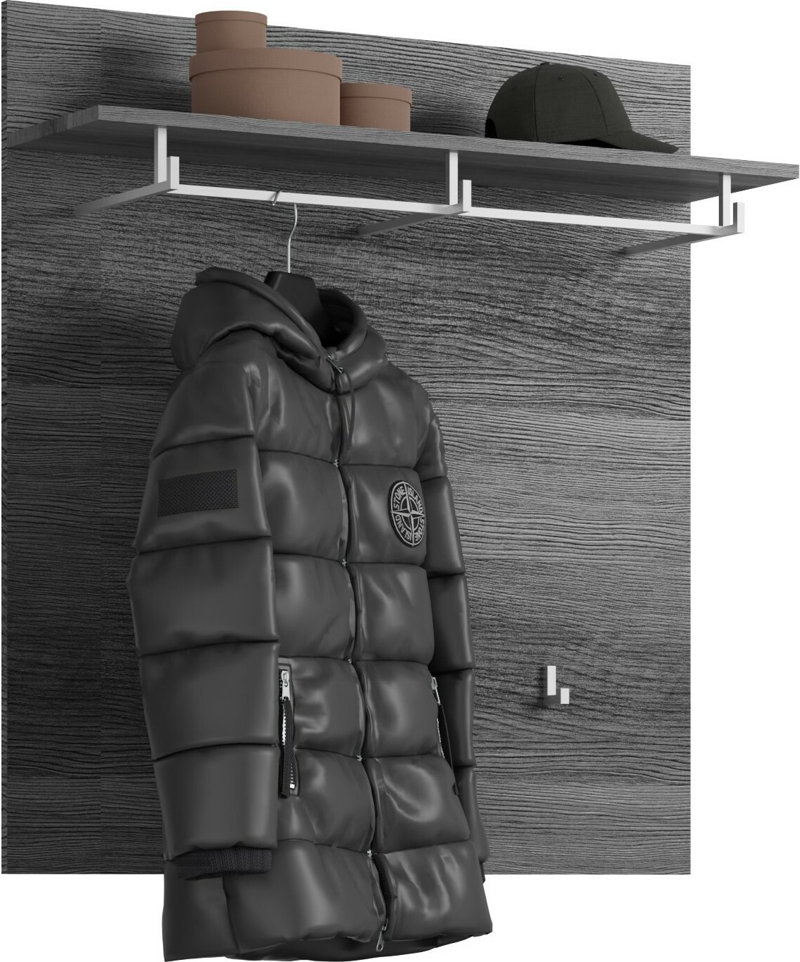 MID.YOU Garderobenpaneel SCOUT, Holznachbildung