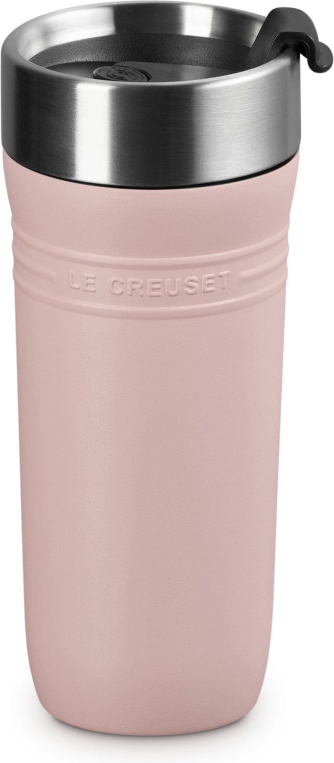 LE CREUSET Thermobecher Shell Pink ON THE GO, Edelstahl