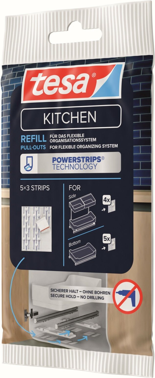 Tesa Powerstrips Refill-Set KITCHEN, Kunststoff