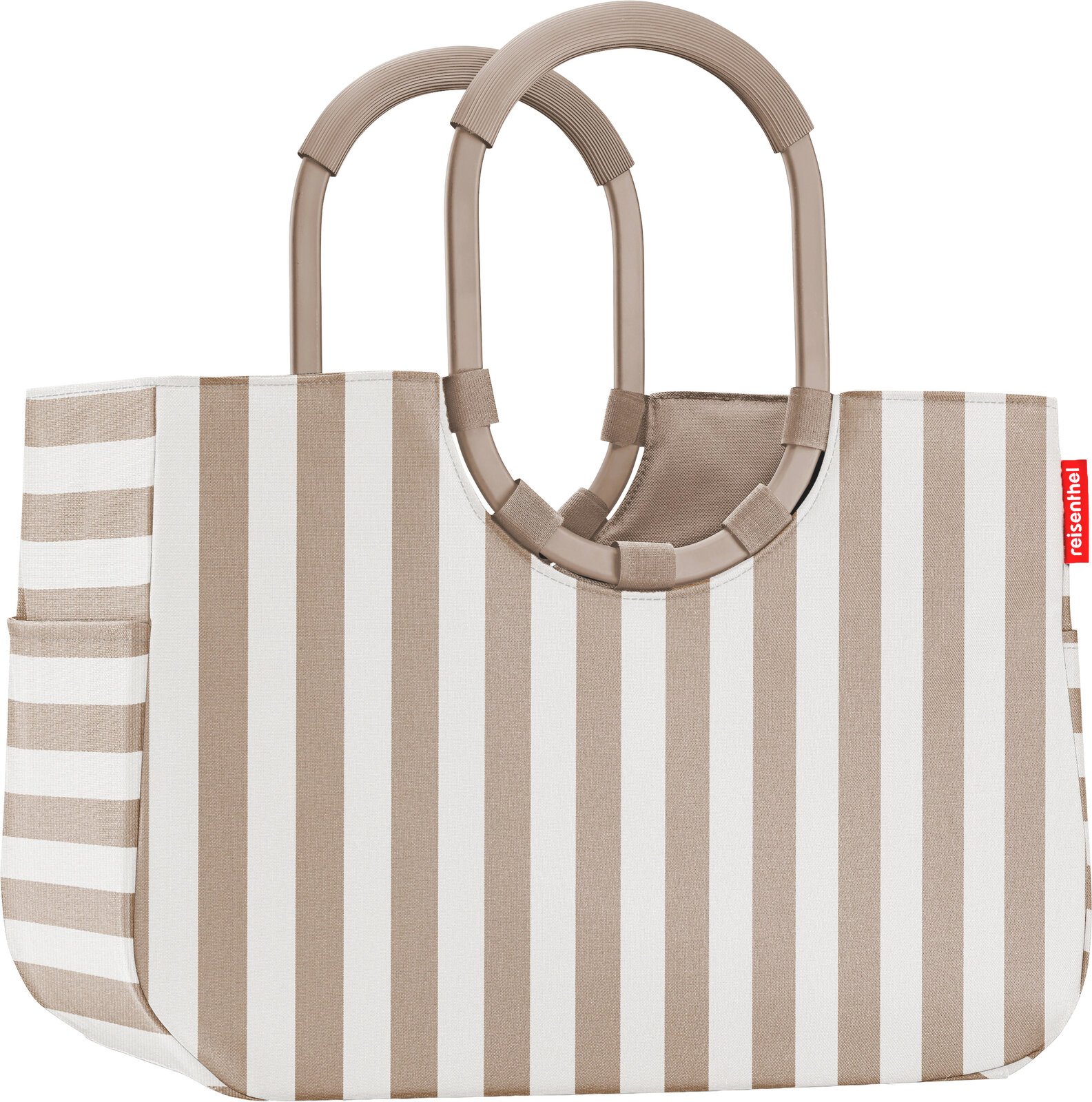 Reisenthel Loppshopper L FRAME SUMMERSTRIPES COFFEE, Polyester