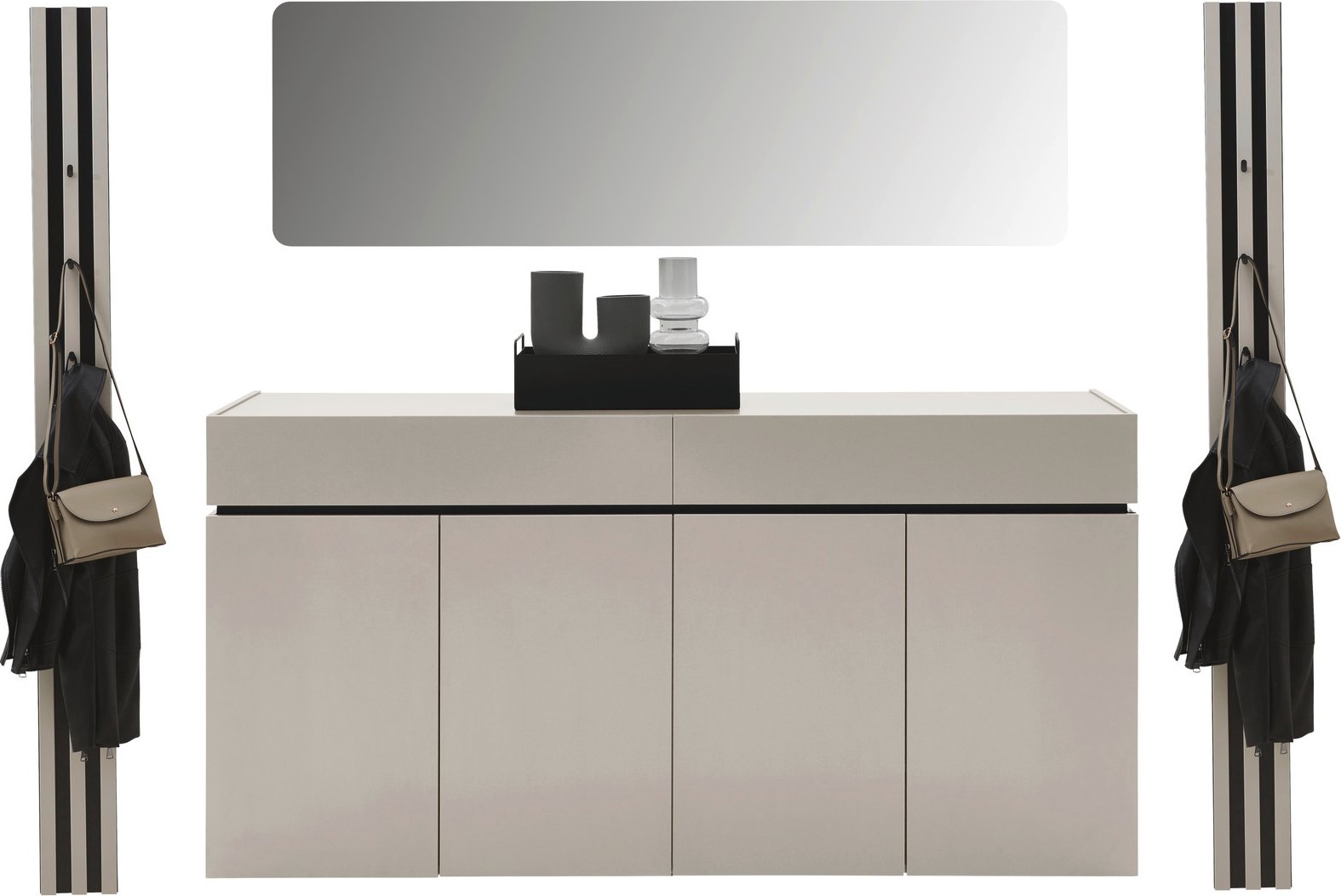 Voleo Garderoben-Set 4 UNIQUE, Holznachbildung