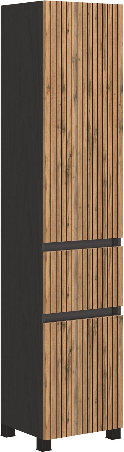 XORA Hochschrank HANOI, Eiche Wotan, Holznachbildung