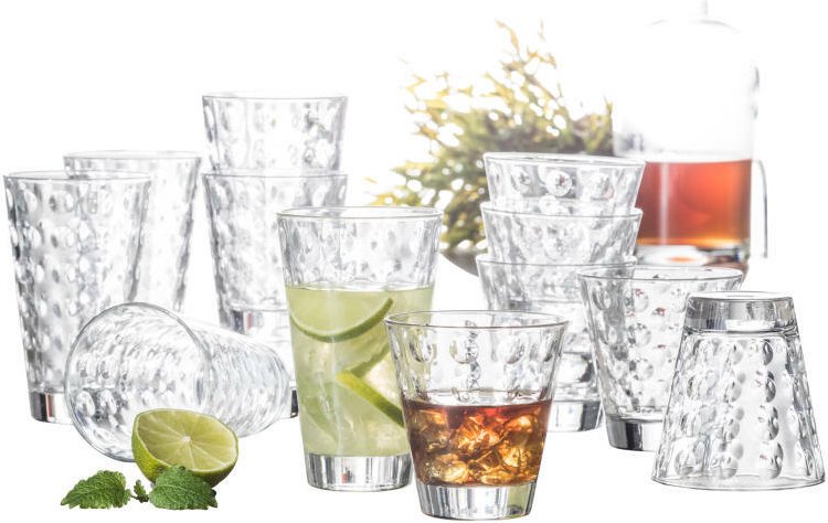 Leonardo Becherset 12-tlg. OPTIC, Glas