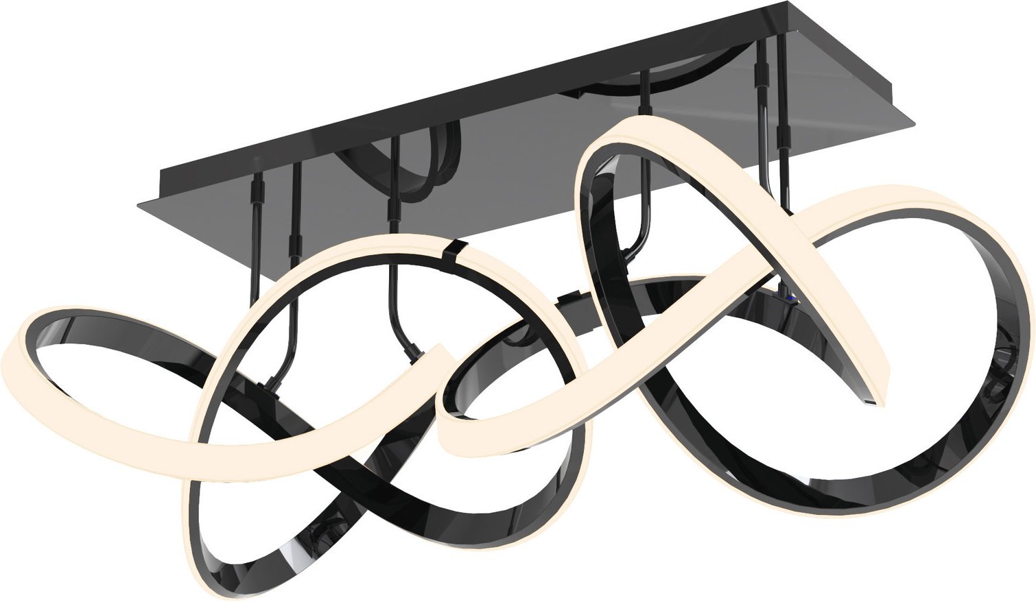 WOFI Leuchten Deckenleuchte INDIGO, Eisen